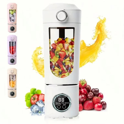 New Portable Juice Maker Blender for Shakes Smoothies 700ML Multiple Colors 12-Blades Fast Mixing 2 in 1 Blender Bottle Juicer